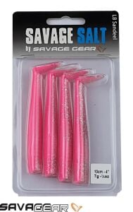 Savage Gear Sandeel 10cm 4 Adet 7g 43-Pınk Glıtter Suni Yem