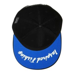 Okuma Motif Flat Peak Şapka