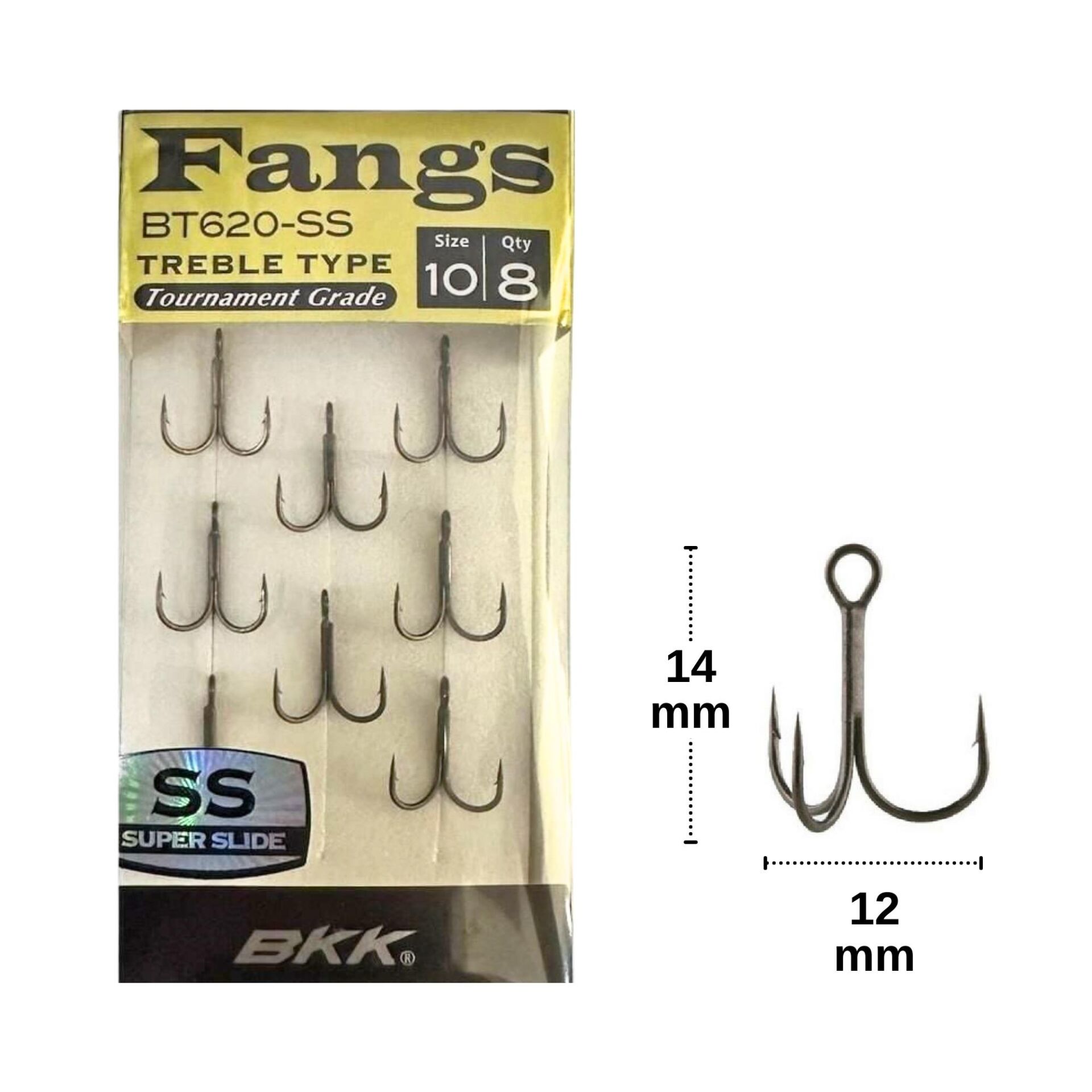 BKK Fangs BT620-SS Üçlü İğne No:10 (8 adet)
