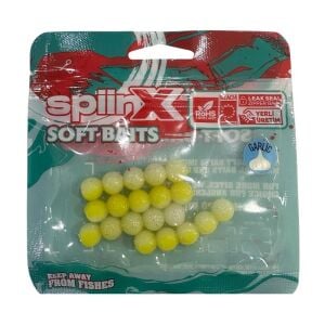 SpiinX 10mm Silikon Balık Yumurtası Sarımsak Aromalı Glow Lemonade 20 Adet