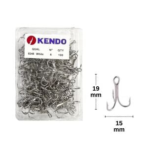 Kendo 8248 No:6 Nikel Üçlü İğne (100 adet)