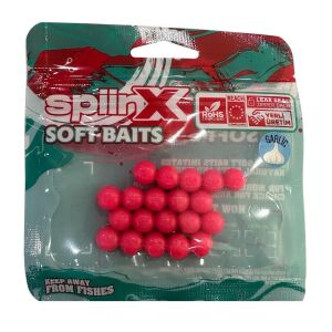 SpiinX 10mm Silikon Balık Yumurtası Sarımsak Aromalı UV Pinky 20 Adet