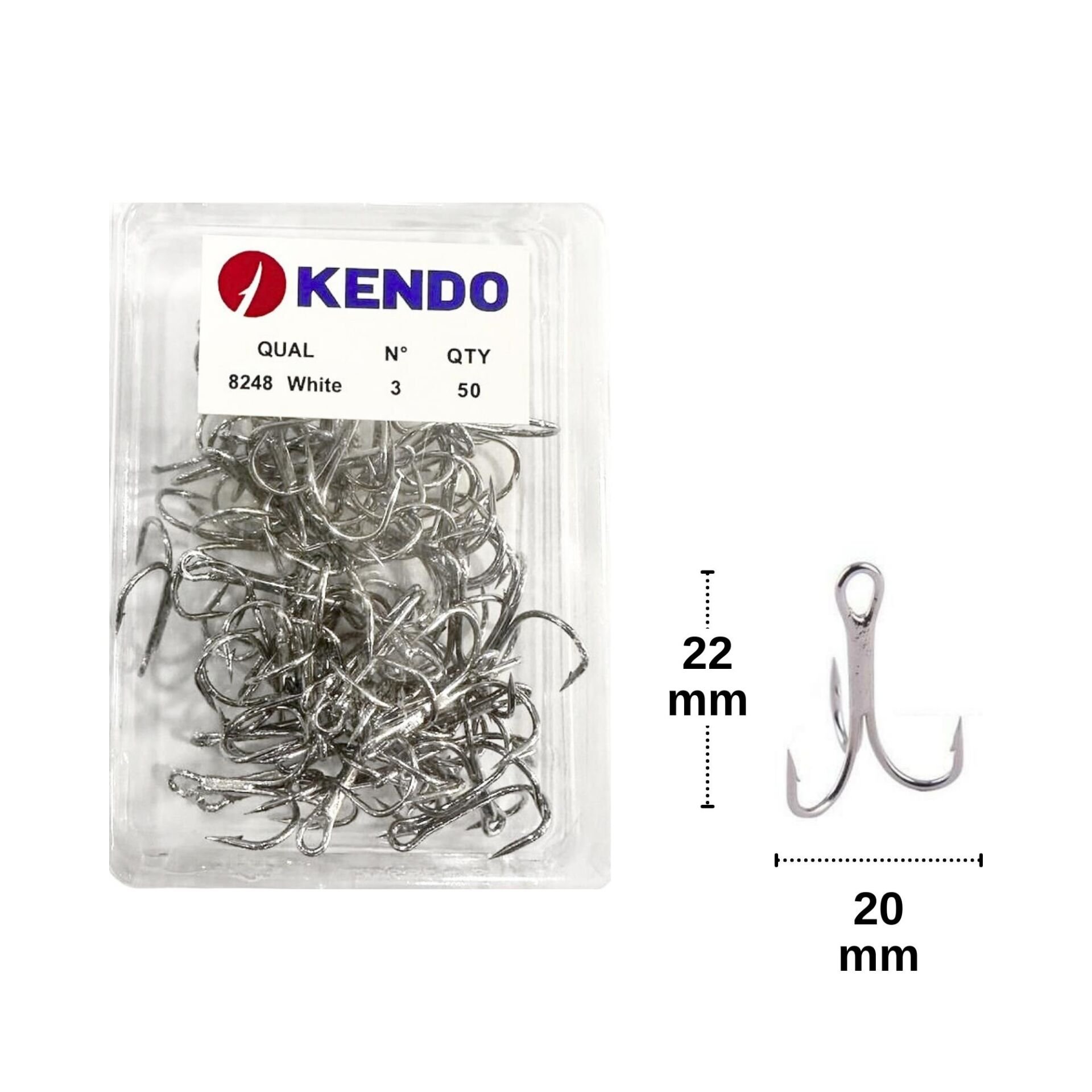 Kendo 8248 No:3 Nikel Üçlü İğne (50 adet)