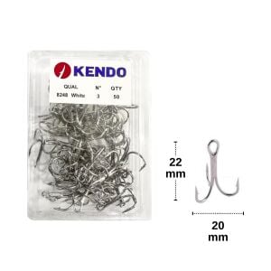 Kendo 8248 No:3 Nikel Üçlü İğne (50 adet)