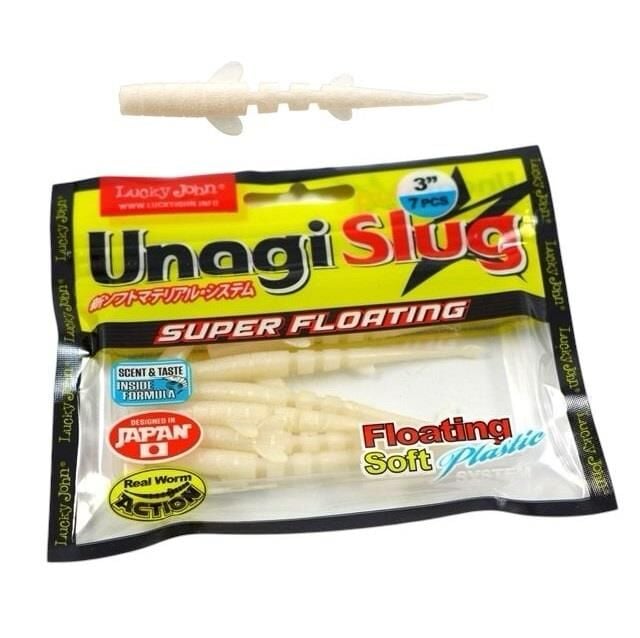 Lucky John Unagi Slug 3.0'' 7.6cm Silikon Yem Renk: F33 7 Adet