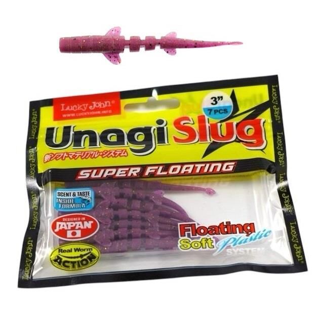 Lucky John Unagi Slug 3.0'' 7.6cm Silikon Yem Renk: F13 7 Adet