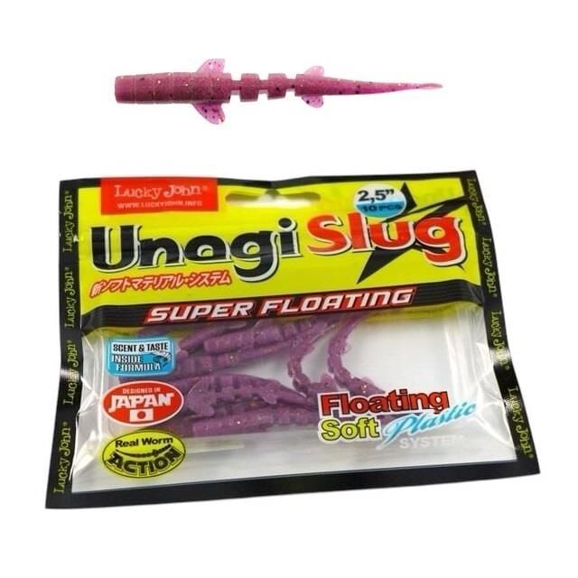 Lucky John Unagi Slug 2.5'' 6.3cm Silikon Yem Renk: F13 10 Adet