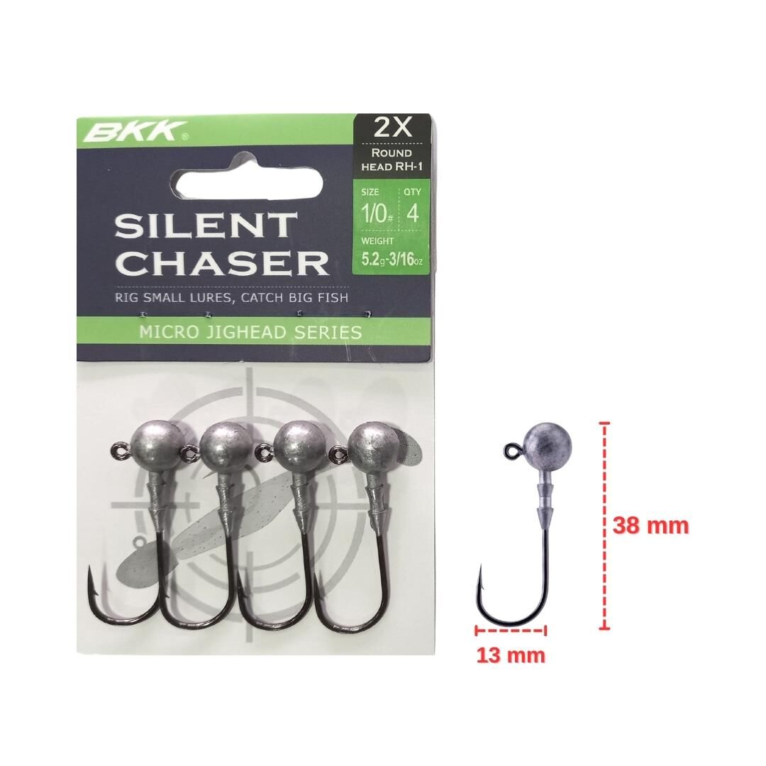 BKK Silent Chaser 5.2gr No:1/0 Round Head Jig Head Zoka (4 adet)