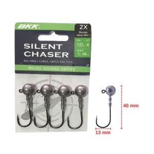 BKK Silent Chaser 7gr No:1/0 Round Head Jig Head Zoka (4 adet)