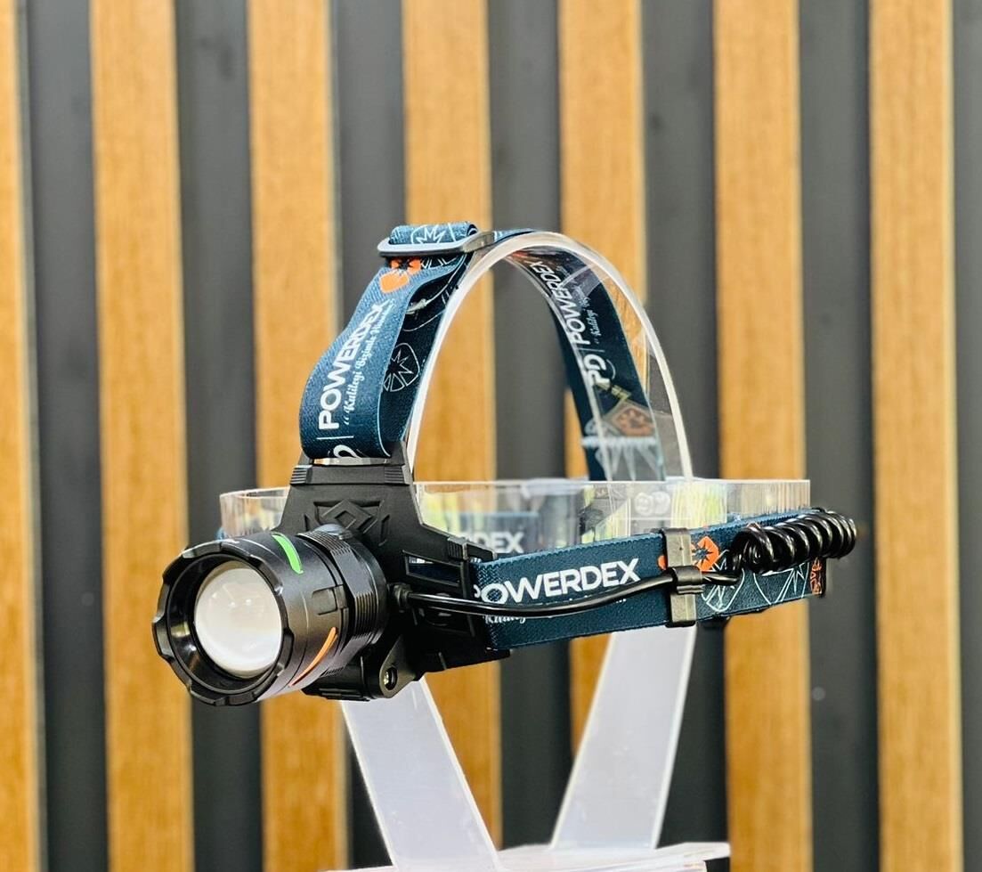 Powerdex PD-1372 Şarjl Edilebilir Pilli 25W Kafa Lambası
