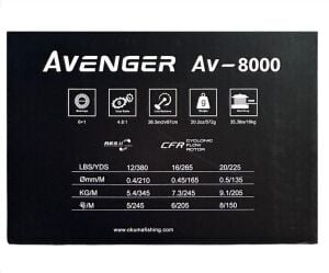 Okuma Avenger AV-8000 6+1BB Olta Makinesi