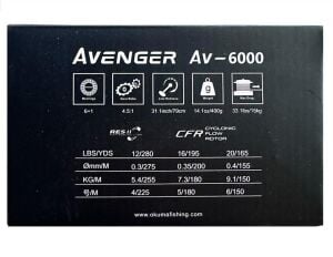 Okuma Avenger AV-6000 6+1BB Olta Makinesi