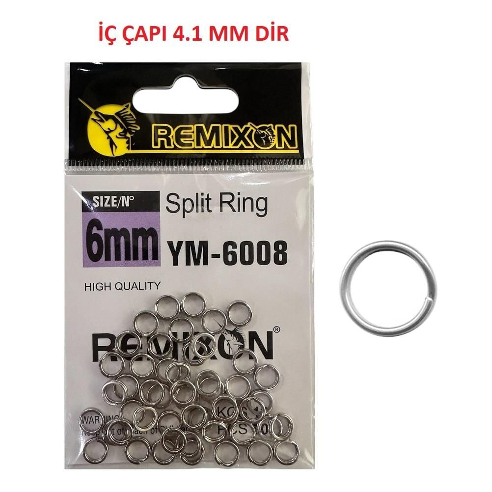 Remixon YM-6008 6mm Split Halka 50 Adet