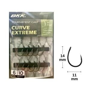 BKK Curve Extreme No:6 Sazan İğnesi (10 adet)