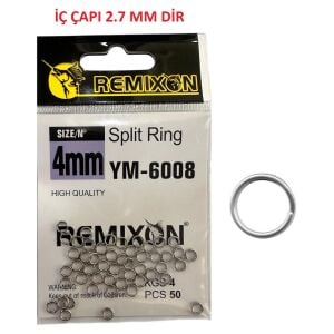 Remixon YM-6008 4mm Split Halka 50 Adet