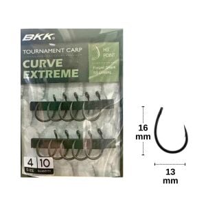 BKK Curve Extreme No:4 Sazan İğnesi (10 adet)