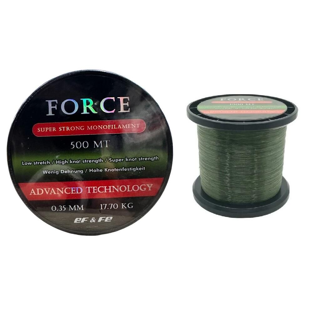 Effe Force 500m 0.35mm Monofilament Bobin Misina Yeşil
