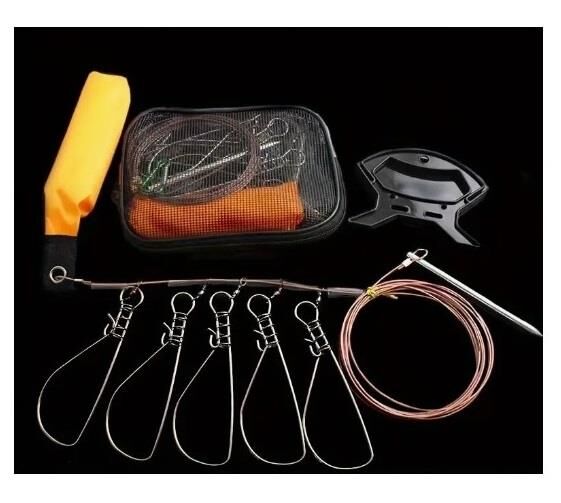 Captain 7688 Balık Kıtkası 2.5mt 5 Karabinalı Kıtka Seti