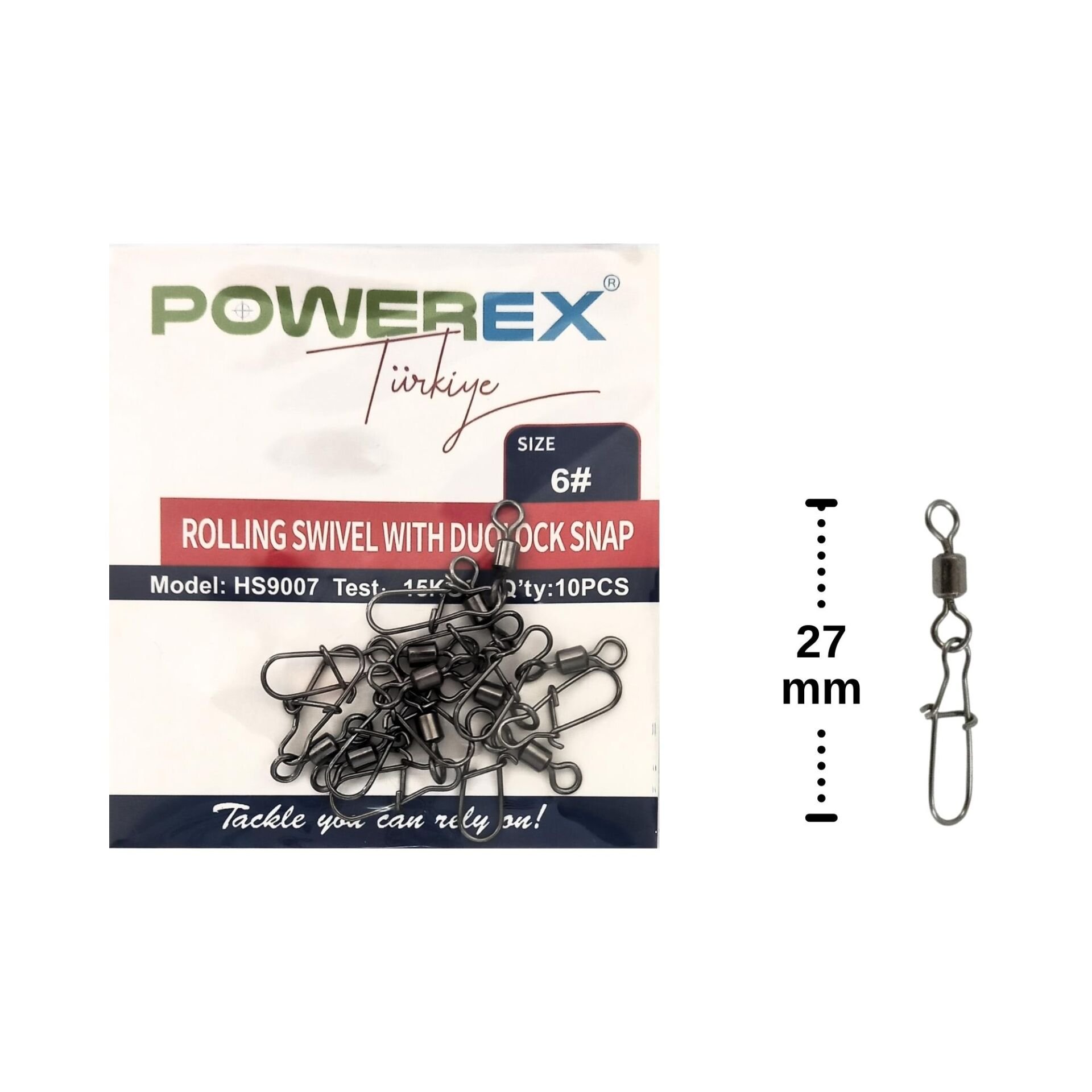 Powerex HS9007 No:6 Klipsli Fırdöndü (10 adet)