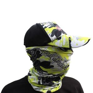 Captain Fisherman Style SET Şapka Eldiven Kolluk Buff Camo Green