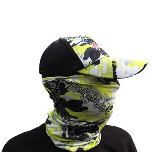 Captain Fisherman Style SET Şapka Eldiven Kolluk Buff Camo Green