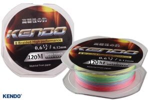 Kendo Dynema 8 Kat 120 m Multicolor İp Misina