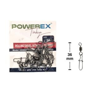 Powerex HS9007 No:3 Klipsli Fırdöndü (10 adet)