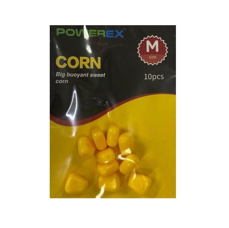 Powerex 8mm Medium Yumuşak Sarı Yüzen Silikon Mısır (10 adet)
