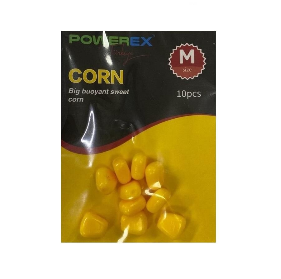 Powerex 8mm Medium Yumuşak Sarı Yüzen Silikon Mısır (10 adet)