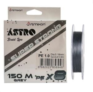 Remixon Astro 8x 150mt 0.18mm İp Misina Gri