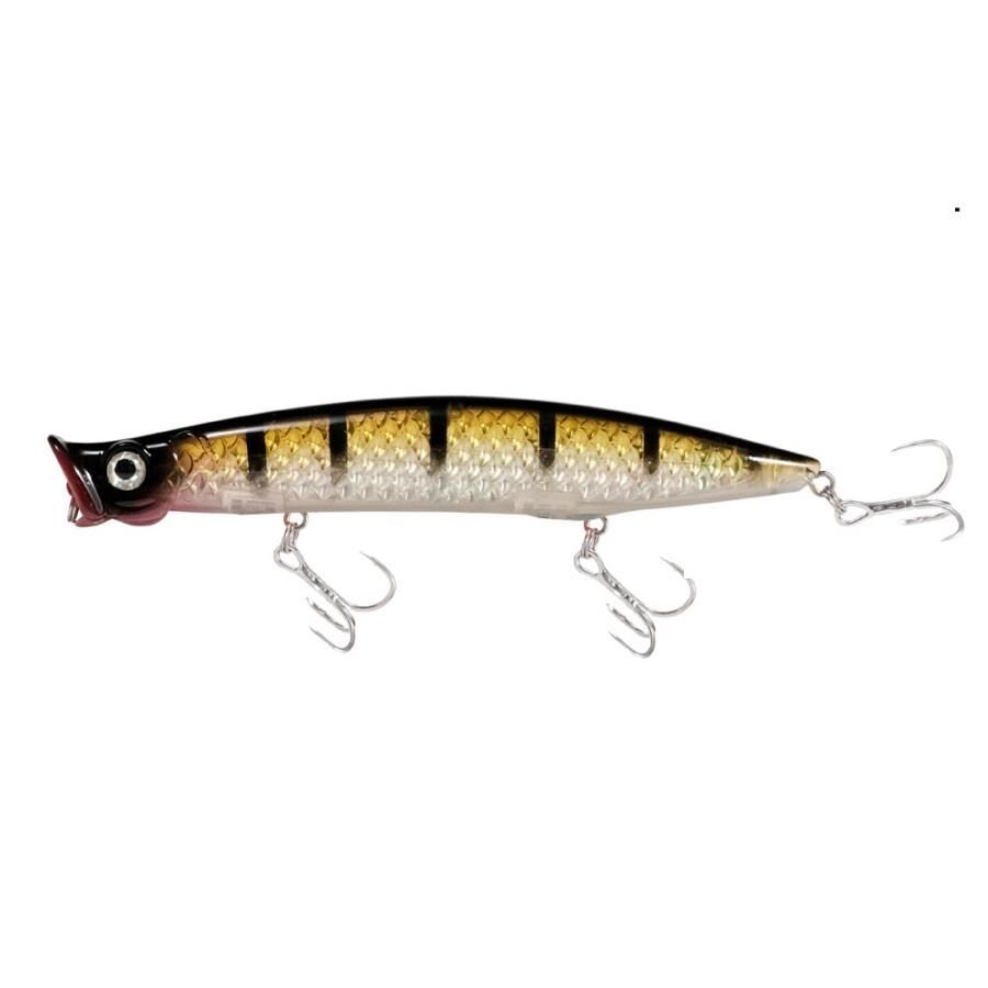 Ryuji Pop Eye Top Water 12 cm 20 gr Su Üstü Maket Yem Green Tiger