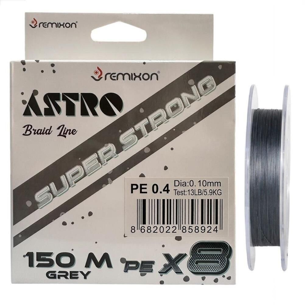 Remixon Astro 8x 150mt 0.10mm İp Misina Gri
