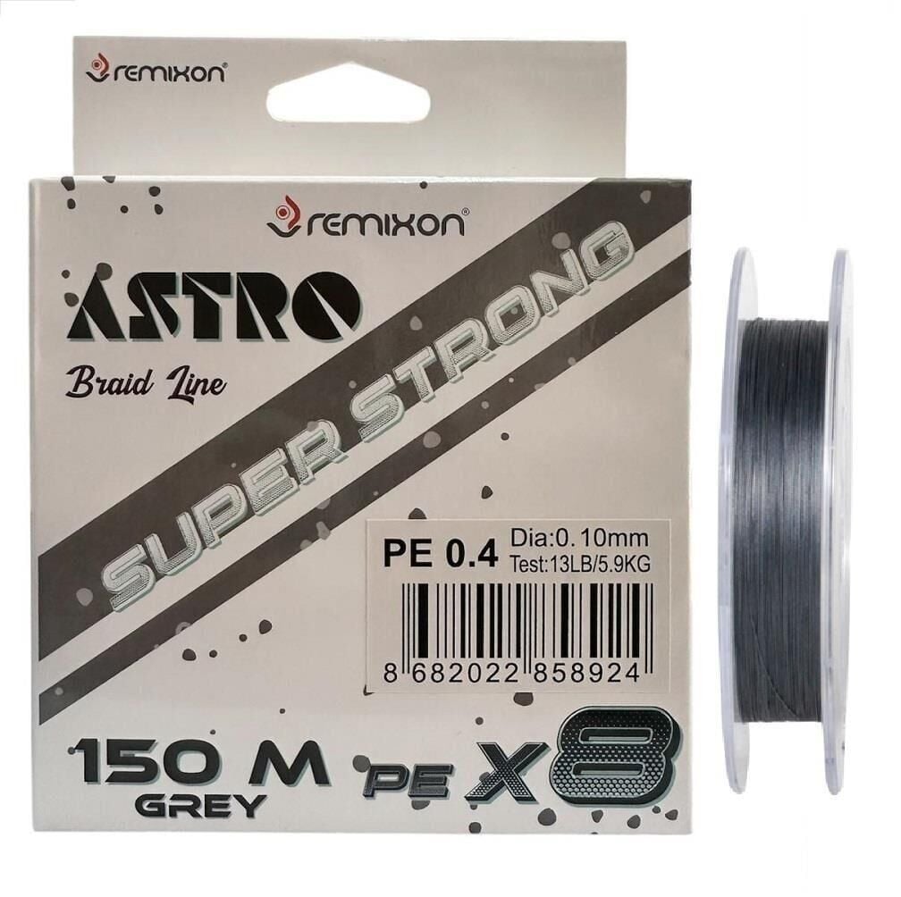 Remixon Astro 8x 150mt 0.10mm İp Misina Gri