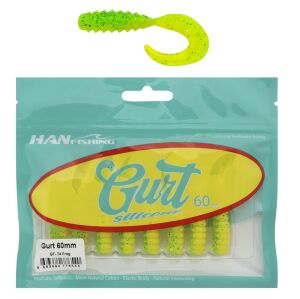 Hanfish Gurt 60 6cm Silikon Yem 8 Adet GT74 Frog