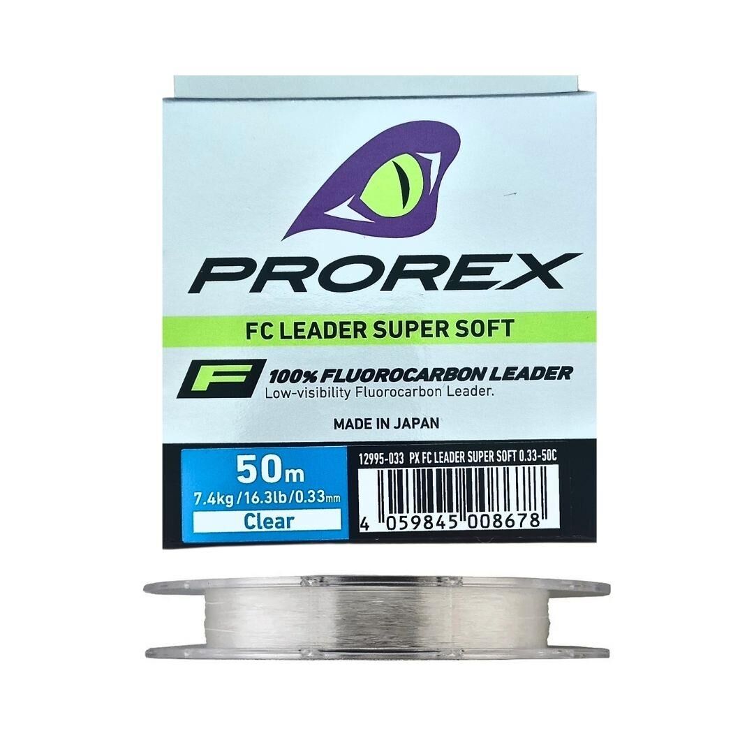Daiwa Prorex 0.33mm 50m FC Leader Super Soft %100 Fluorocarbon Misina
