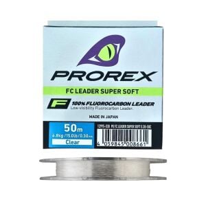 Daiwa Prorex 0.30mm 50m FC Leader Super Soft %100 Fluorocarbon Misina