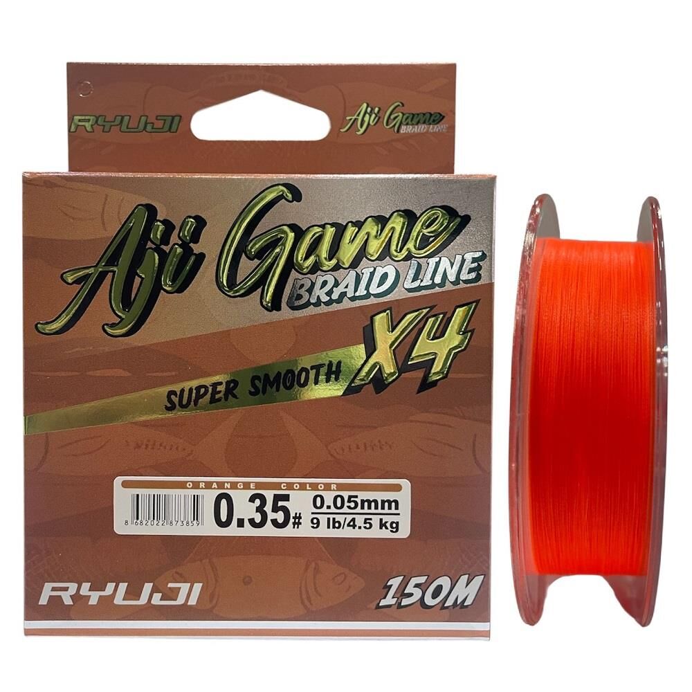 Ryuji Aji Game 4x 150 mt 0.05mm İp Misina Orange
