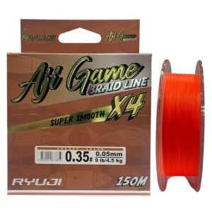 Ryuji Aji Game 4x 150 mt 0.05mm İp Misina Orange