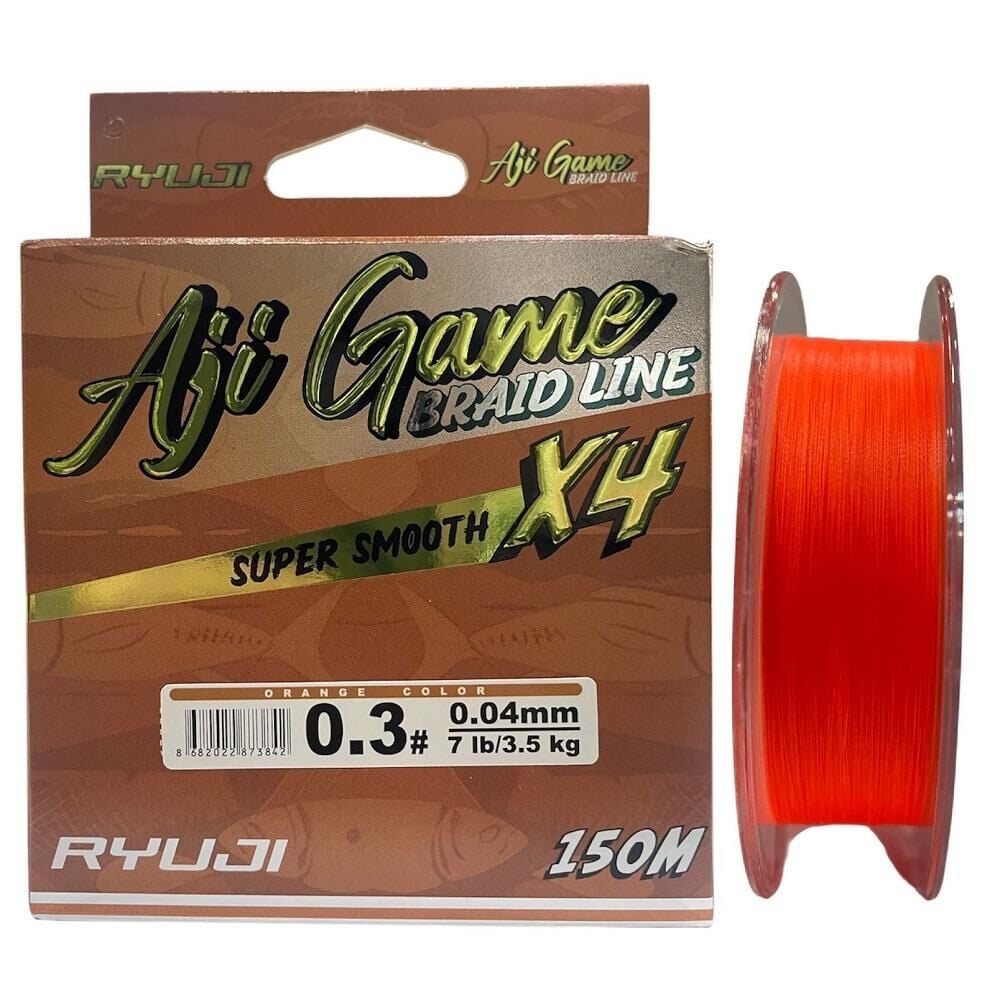 Ryuji Aji Game 4x 150 mt 0.04mm İp Misina Orange