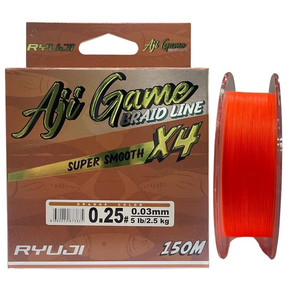 Ryuji Aji Game 4x 150 mt 0.03mm İp Misina Orange