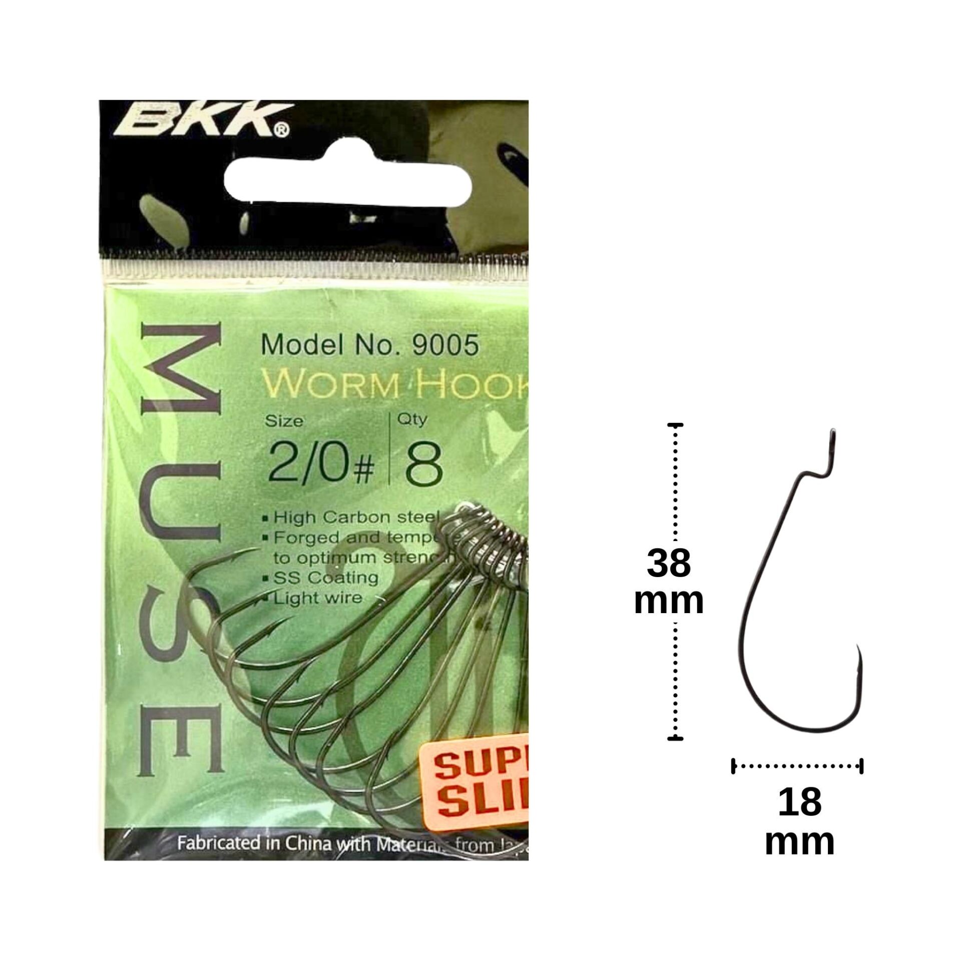 BKK Muse No:2/0 Offset İğne 8 Adet