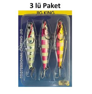 Ryuji Jig King 6.5cm 20gr Zebra Mix Jig (3 Adet)