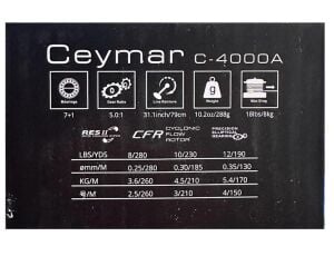 Okuma Ceymar C-4000A Dark Grey Spin Olta Makinesi