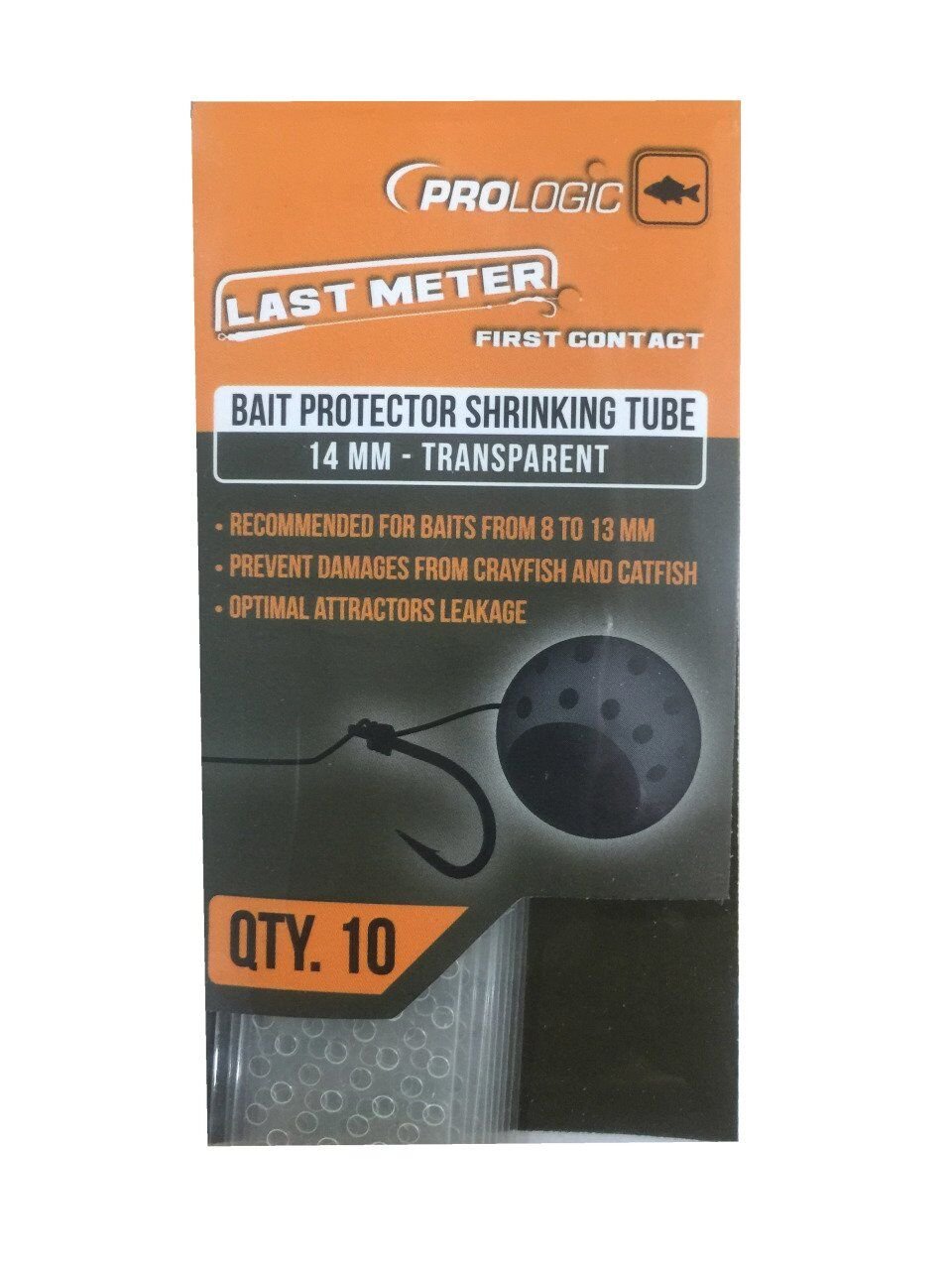 Prologic LM Bait Protector Shrinking Tube 14 mm Transparent Boili Koruma Kaplama (10'lu Paket)