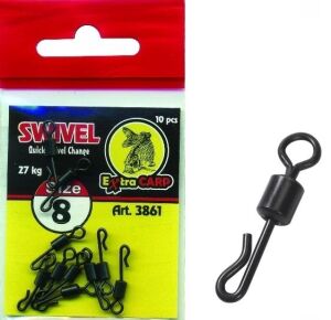 Extra Carp Quick Change Swivel 8 Hızlı Değişim Fırdöndüsü (10lu paket)