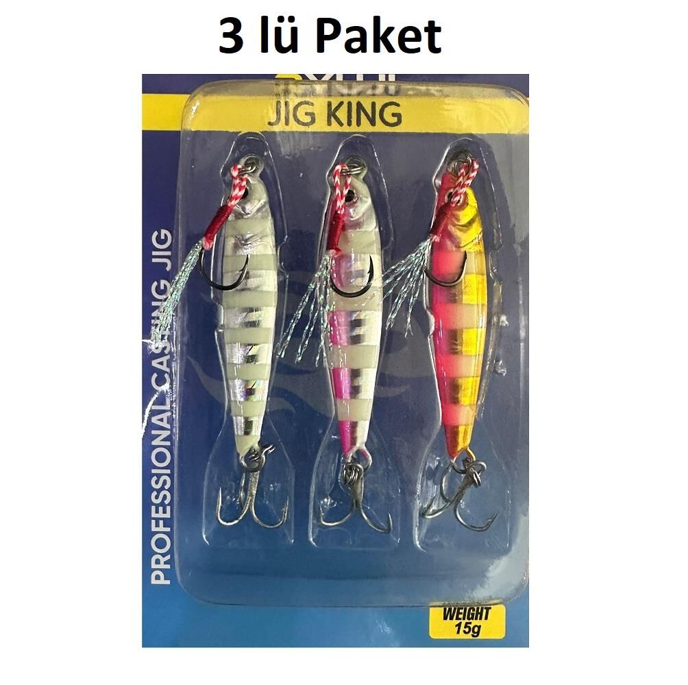 Ryuji Jig King 5.8cm 15gr Zebra Mix Jig (3 Adet)