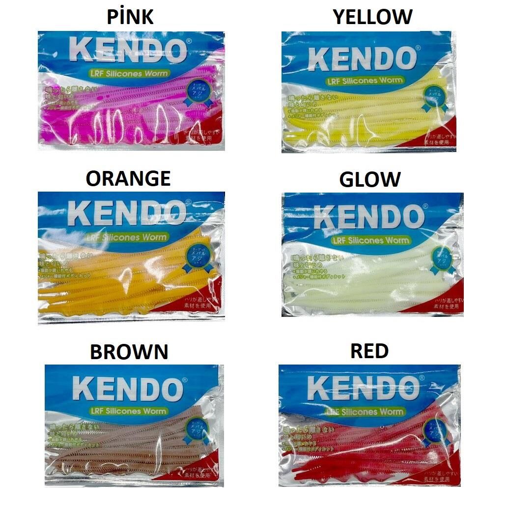 Kendo 10 cm Lrf Silicones Worm (Kokulu) 10 adet