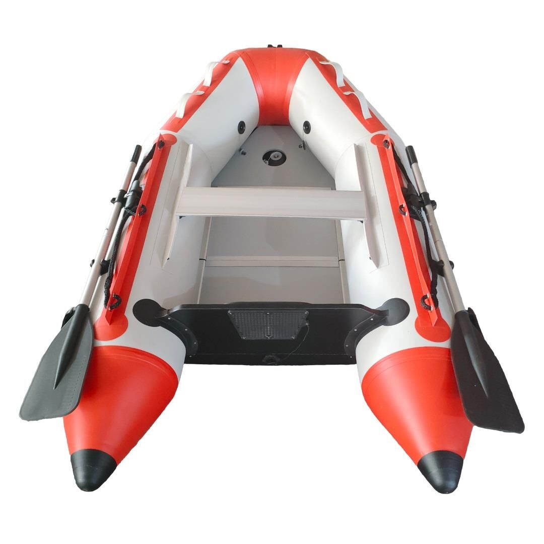 Remixon 230cm 0.90mm Ahşap Taban Şişme Bot Red Grey