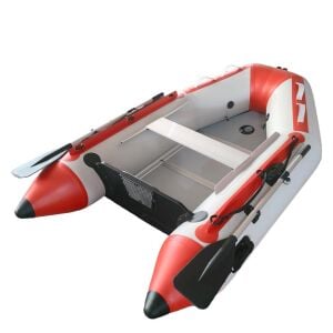 Remixon 230cm 0.90mm Ahşap Taban Şişme Bot Red Grey
