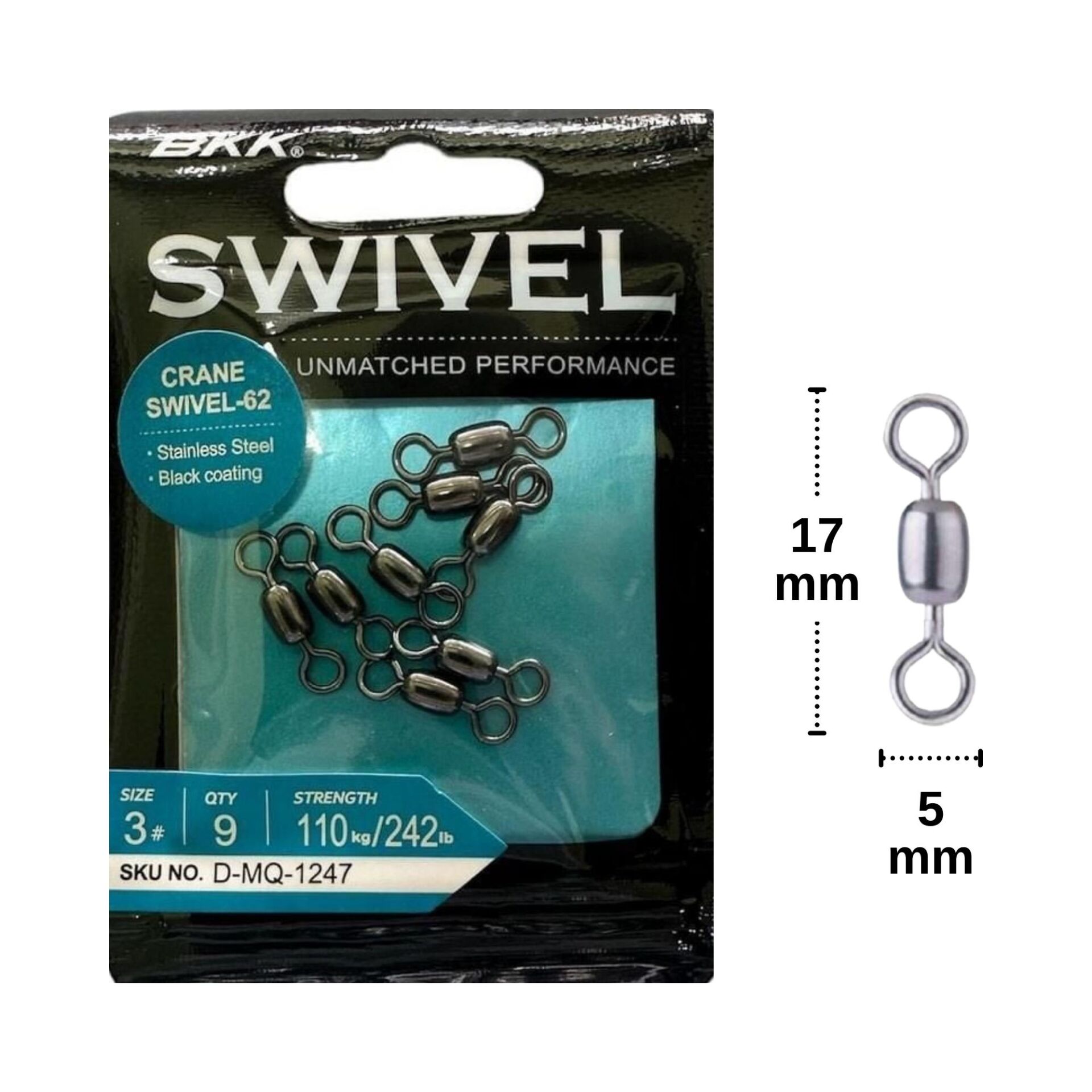BKK Crane Swivel-62 No:3 Fırdöndü 9 Adet